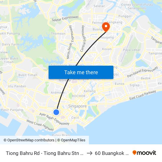 Tiong Bahru Rd - Tiong Bahru Stn (10169) to 60 Buangkok View map