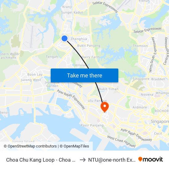 Choa Chu Kang Loop - Choa Chu Kang Int (44009) to NTU@one-north Executive Centre map