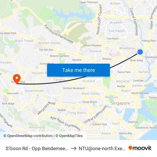 S'Goon Rd - Opp Bendemeer Pr Sch (60141) to NTU@one-north Executive Centre map