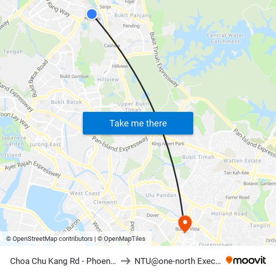 Choa Chu Kang Rd - Phoenix Stn (44141) to NTU@one-north Executive Centre map