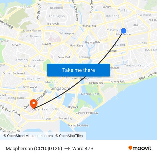 Macpherson (CC10|DT26) to Ward 47B map