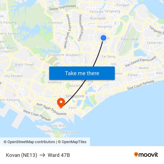 Kovan (NE13) to Ward 47B map