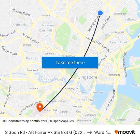 S'Goon Rd - Aft Farrer Pk Stn Exit G (07211) to Ward 47B map