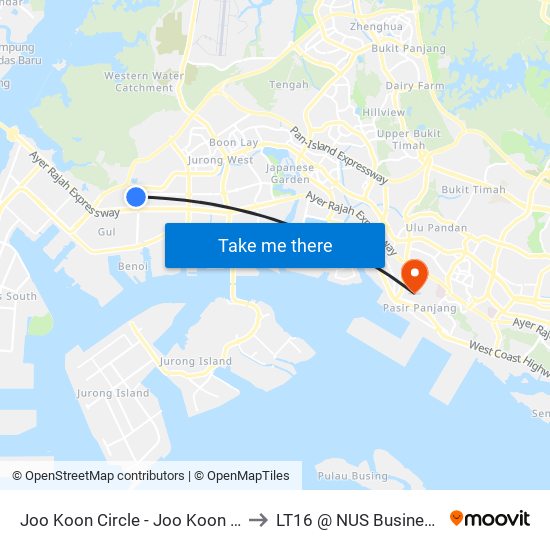 Joo Koon Circle - Joo Koon Int (24009) to LT16 @ NUS Business School map