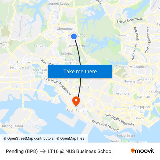 Pending (BP8) to LT16 @ NUS Business School map
