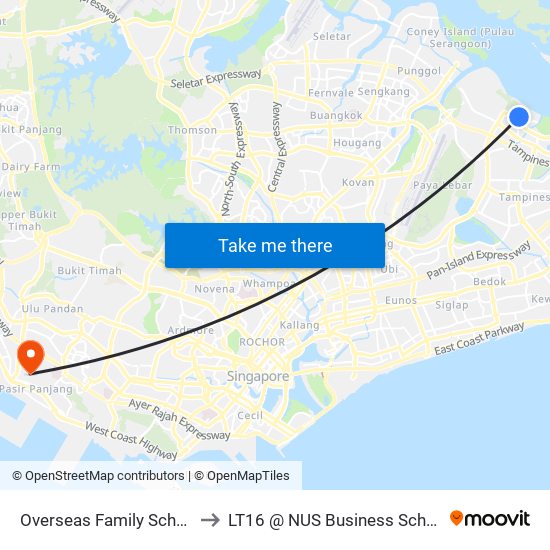 Overseas Family School to LT16 @ NUS Business School map