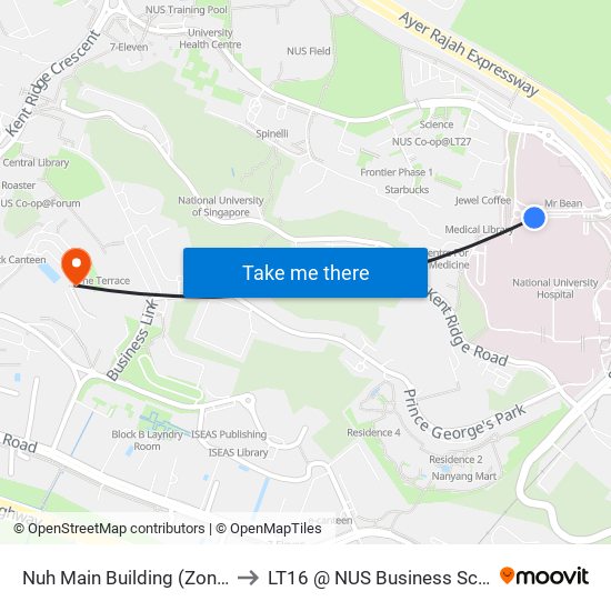 Nuh Main Building (Zone G) to LT16 @ NUS Business School map