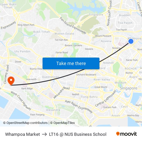 Whampoa Market to LT16 @ NUS Business School map