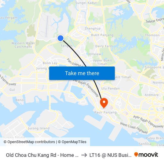 Old Choa Chu Kang Rd - Home Team Acad (30049) to LT16 @ NUS Business School map