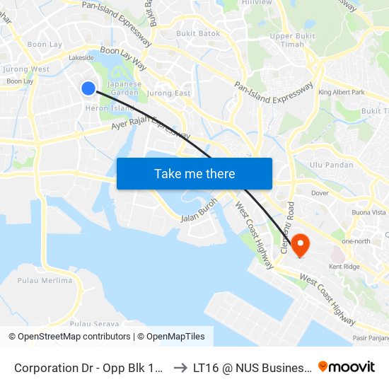 Corporation Dr - Opp Blk 117 (21591) to LT16 @ NUS Business School map