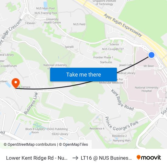 Lower Kent Ridge Rd - Nuh (18221) to LT16 @ NUS Business School map