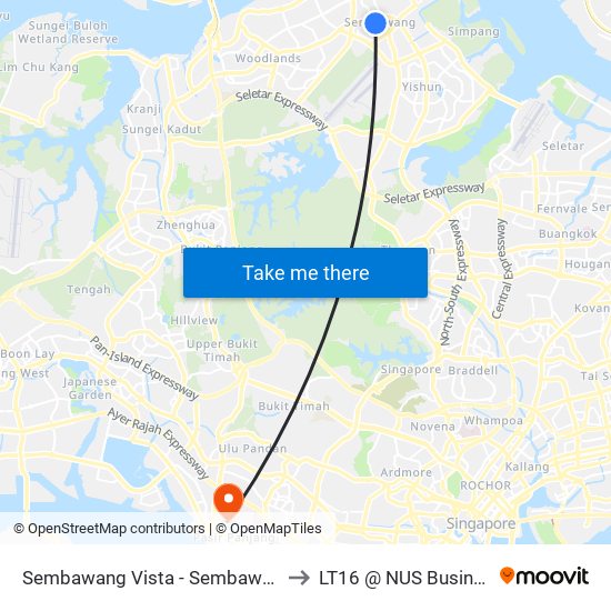 Sembawang Vista - Sembawang Int (58009) to LT16 @ NUS Business School map