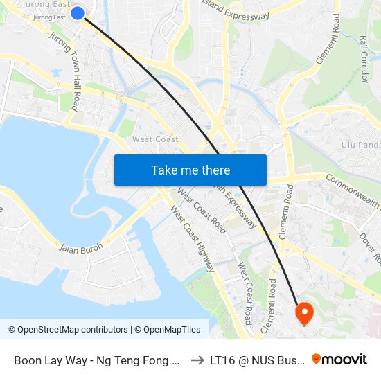 Boon Lay Way - Ng Teng Fong General Hosp (28059) to LT16 @ NUS Business School map