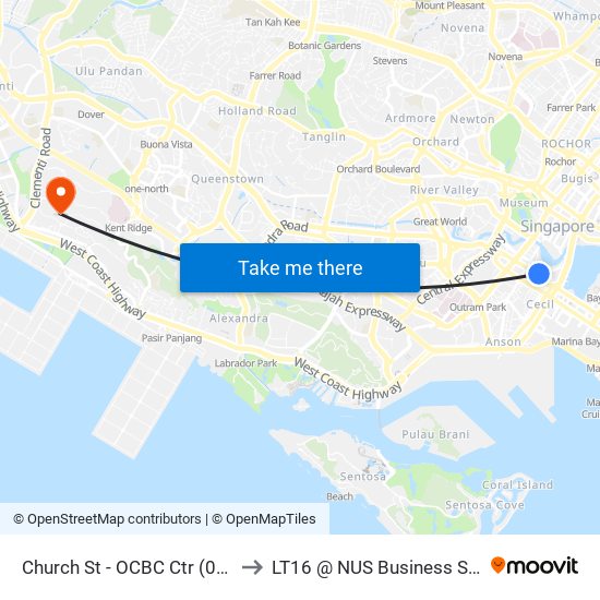 Church St - OCBC Ctr (05319) to LT16 @ NUS Business School map