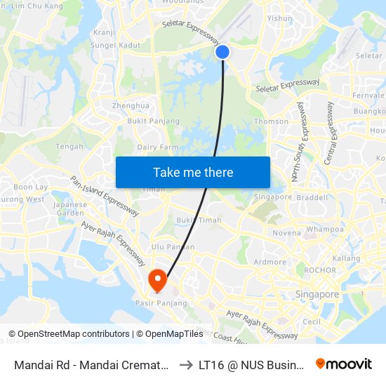 Mandai Rd - Mandai Crematorium (48071) to LT16 @ NUS Business School map