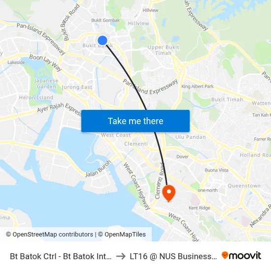 Bt Batok Ctrl - Bt Batok Int (43009) to LT16 @ NUS Business School map