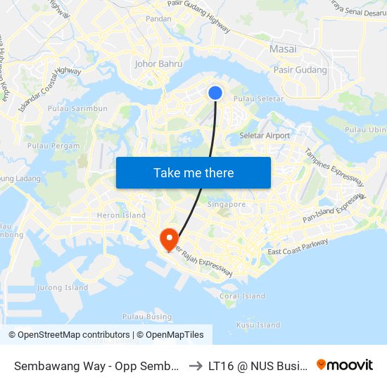 Sembawang Way - Opp Sembawang Stn (58219) to LT16 @ NUS Business School map