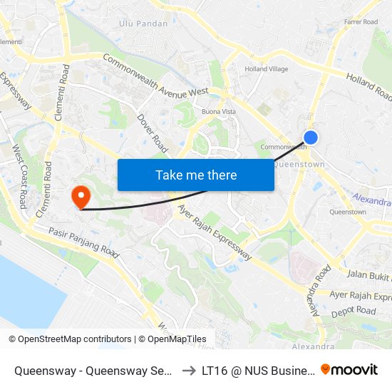 Queensway - Queensway Sec Sch (11069) to LT16 @ NUS Business School map