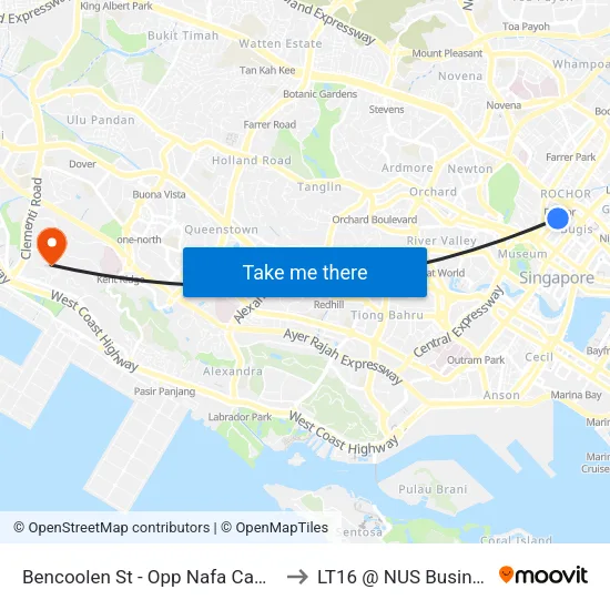 Bencoolen St - Opp Nafa Campus 3 (07518) to LT16 @ NUS Business School map