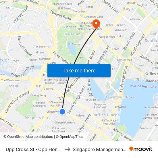 Upp Cross St - Opp Hong Lim Cplx (05131) to Singapore Management University (SMU) map