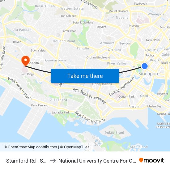 Stamford Rd - Smu (04121) to National University Centre For Oral Health, Singapore map