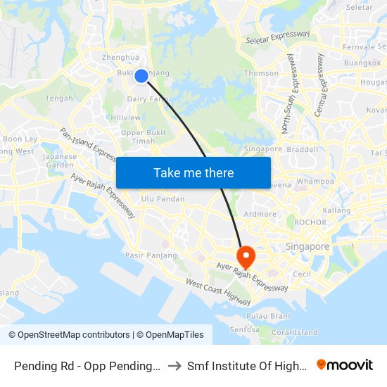 Pending Rd - Opp Pending Stn (44221) to Smf Institute Of Higher Learning map