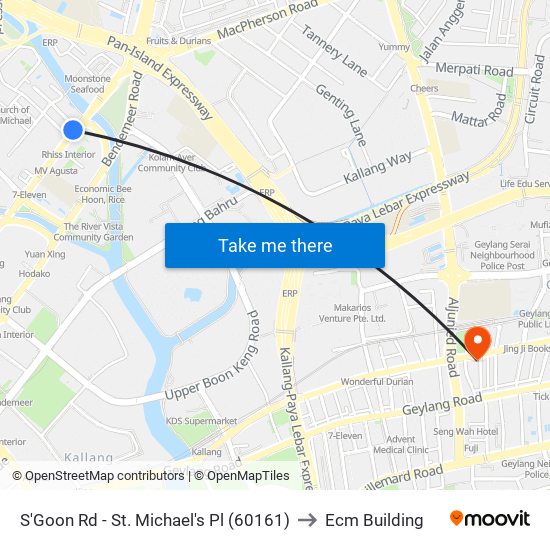S'Goon Rd - St. Michael's Pl (60161) to Ecm Building map