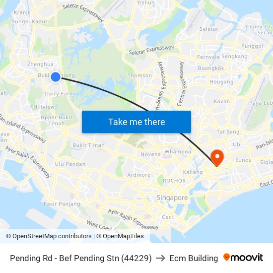 Pending Rd - Bef Pending Stn (44229) to Ecm Building map