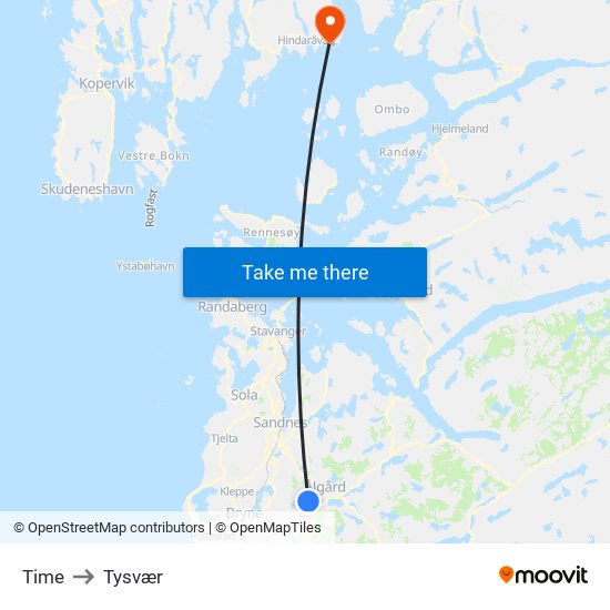 Time to Tysvær map