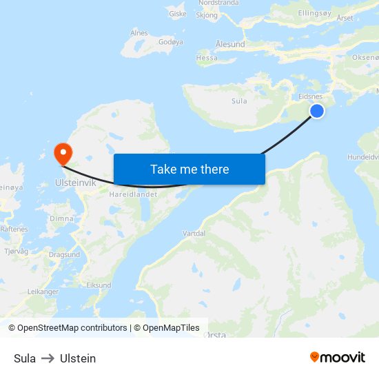 Sula to Ulstein map