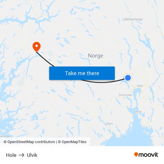 Hole to Ulvik map