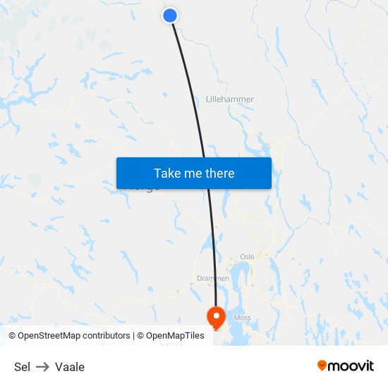 Sel to Vaale map