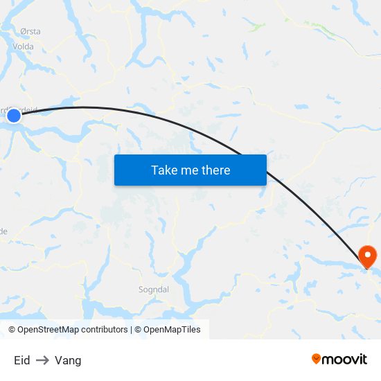 Eid to Vang map