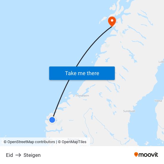 Eid to Steigen map