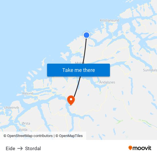 Eide to Stordal map