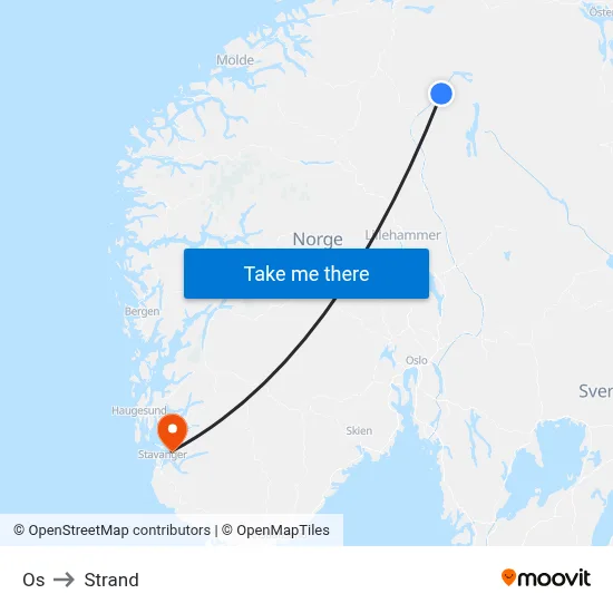 Os to Strand map