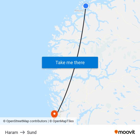 Haram to Sund map