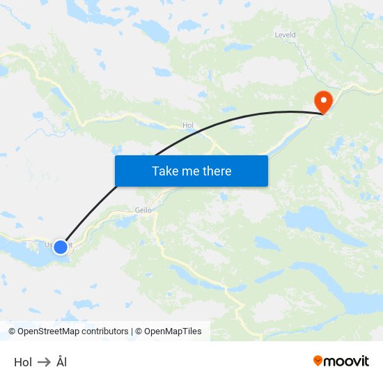 Hol to Ål map
