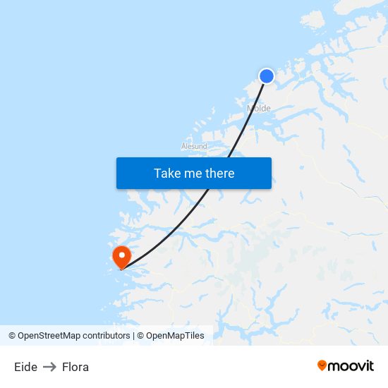 Eide to Flora map