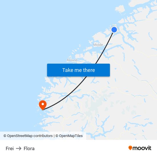 Frei to Flora map