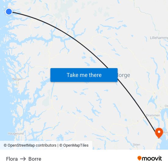 Flora to Borre map