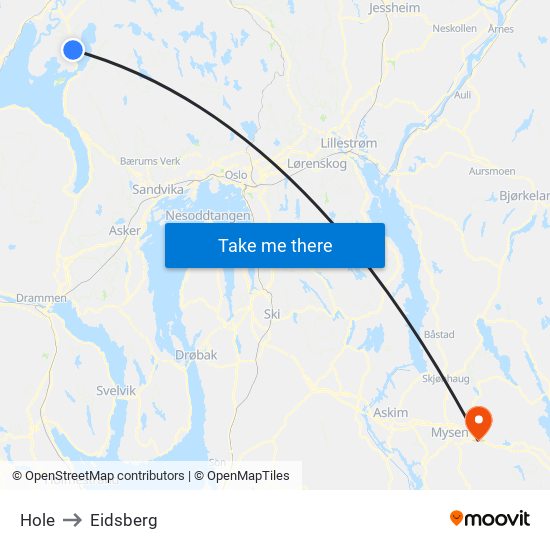 Hole to Eidsberg map