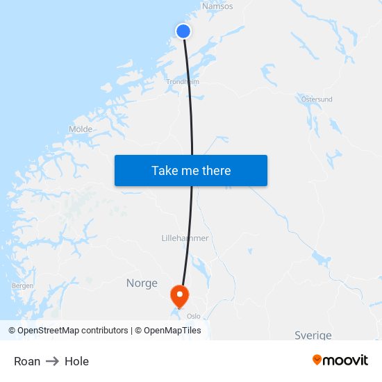 Roan to Hole map