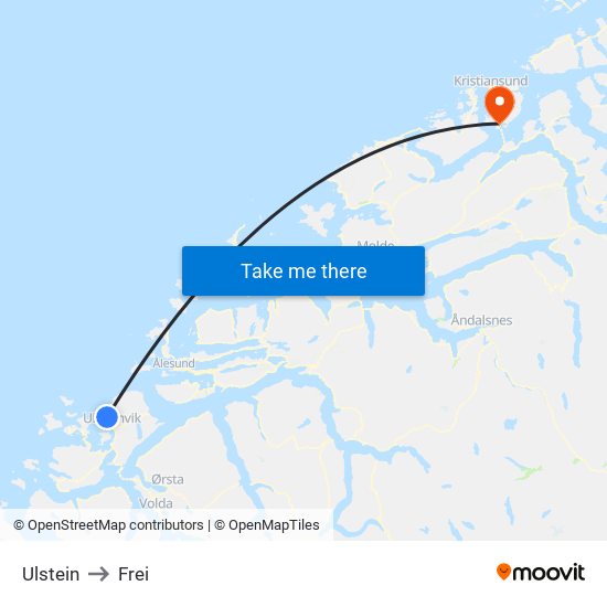 Ulstein to Frei map