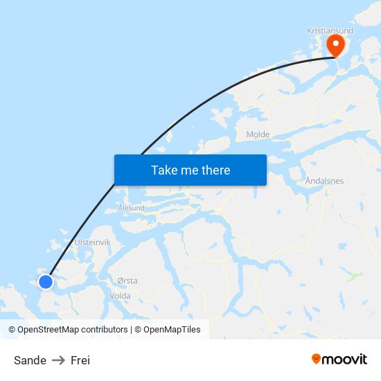 Sande to Frei map