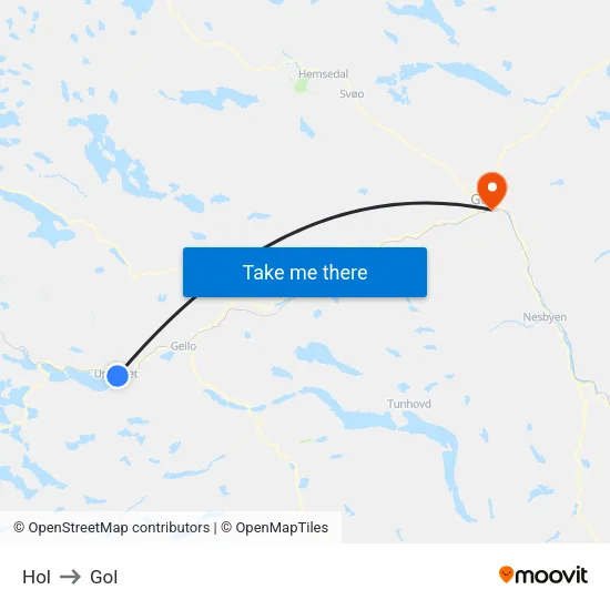Hol to Gol map