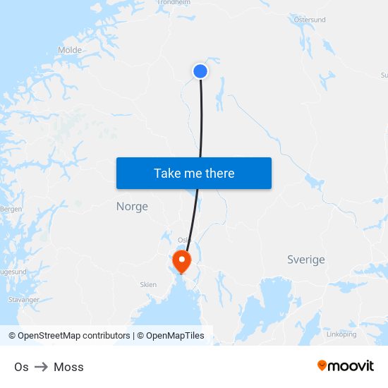 Os to Moss map