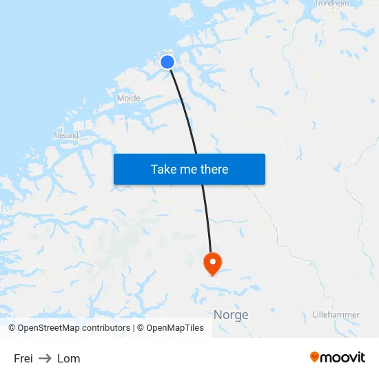 Frei to Lom map