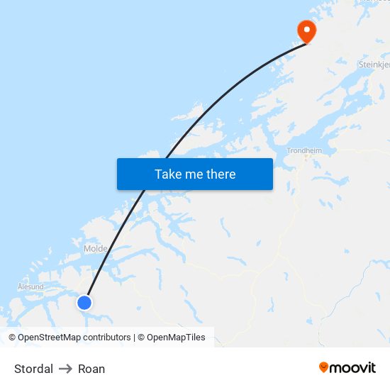 Stordal to Roan map