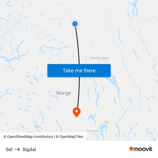 Sel to Sigdal map